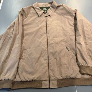 Weatherproof Garment Company Mens 3XLT Beige Tan Lined Full Zip Jacket